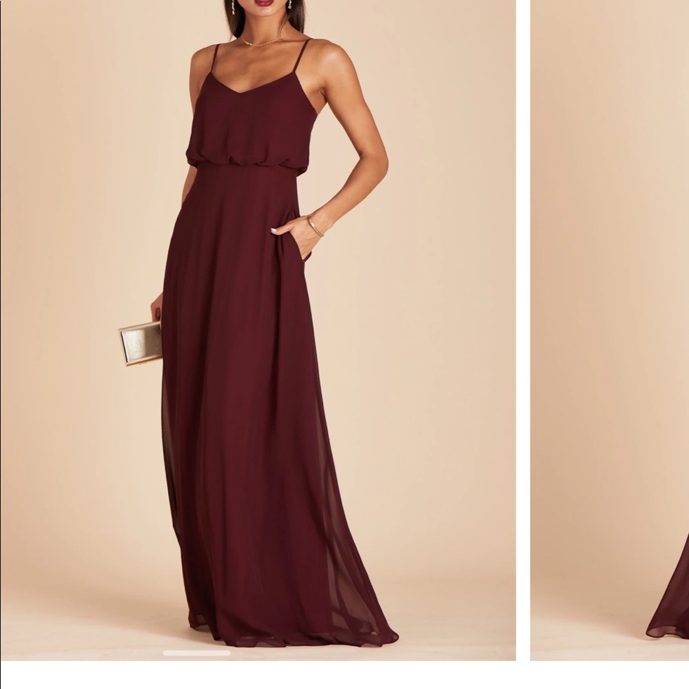 BIRDY GREY MAROON DRESS // Size M